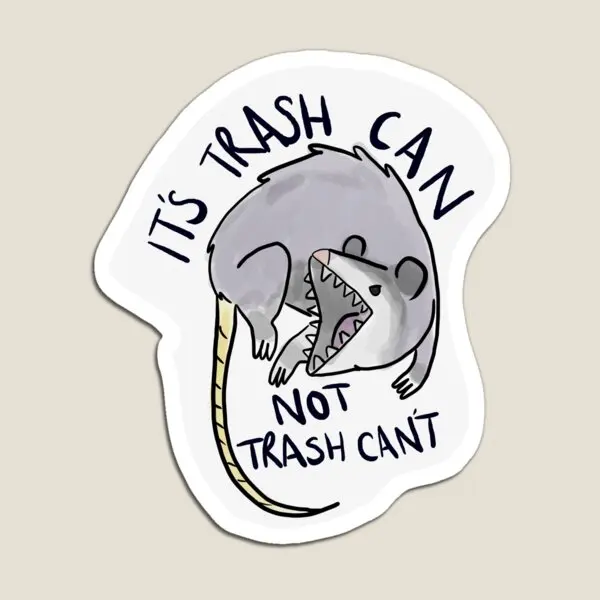 

Trash Can Not Cannot Magnet Decor Stickers Toy Funny Refrigerator Baby Children Kids Home Holder Cute Colorful