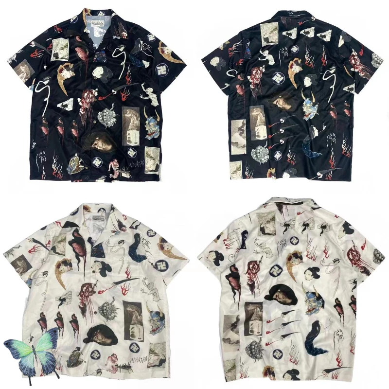 

WACKO MARIA Hundred Ghosts Night Walk Hawaiian Short Sleeve Shirt