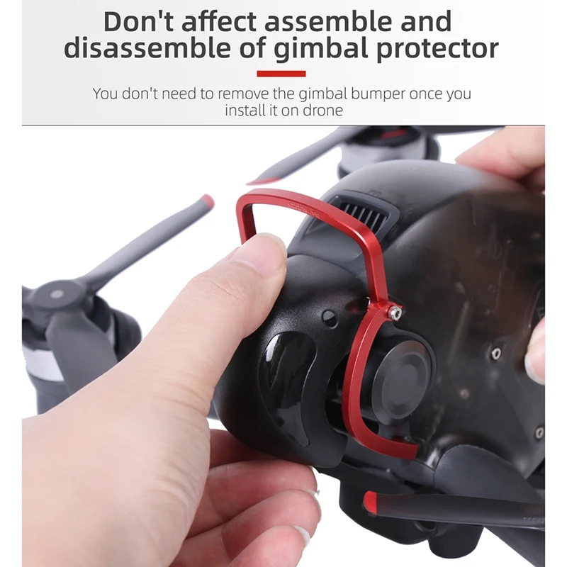 Aluminum Alloy Pan/Tilt Lens Protects The Bumper Against Collision For DJI FPV Dji Fpv Accessories