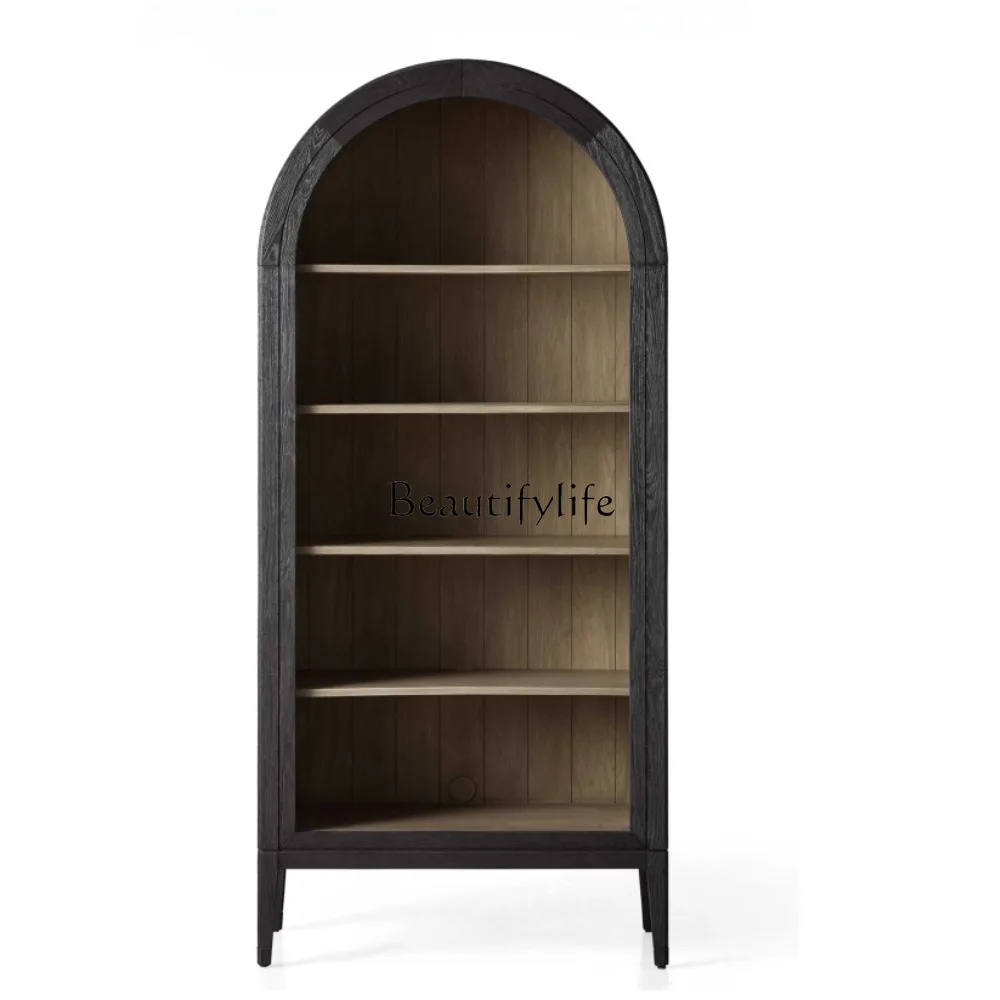 Роскошный Американский стеллаж из массива дерева современный минималистичный