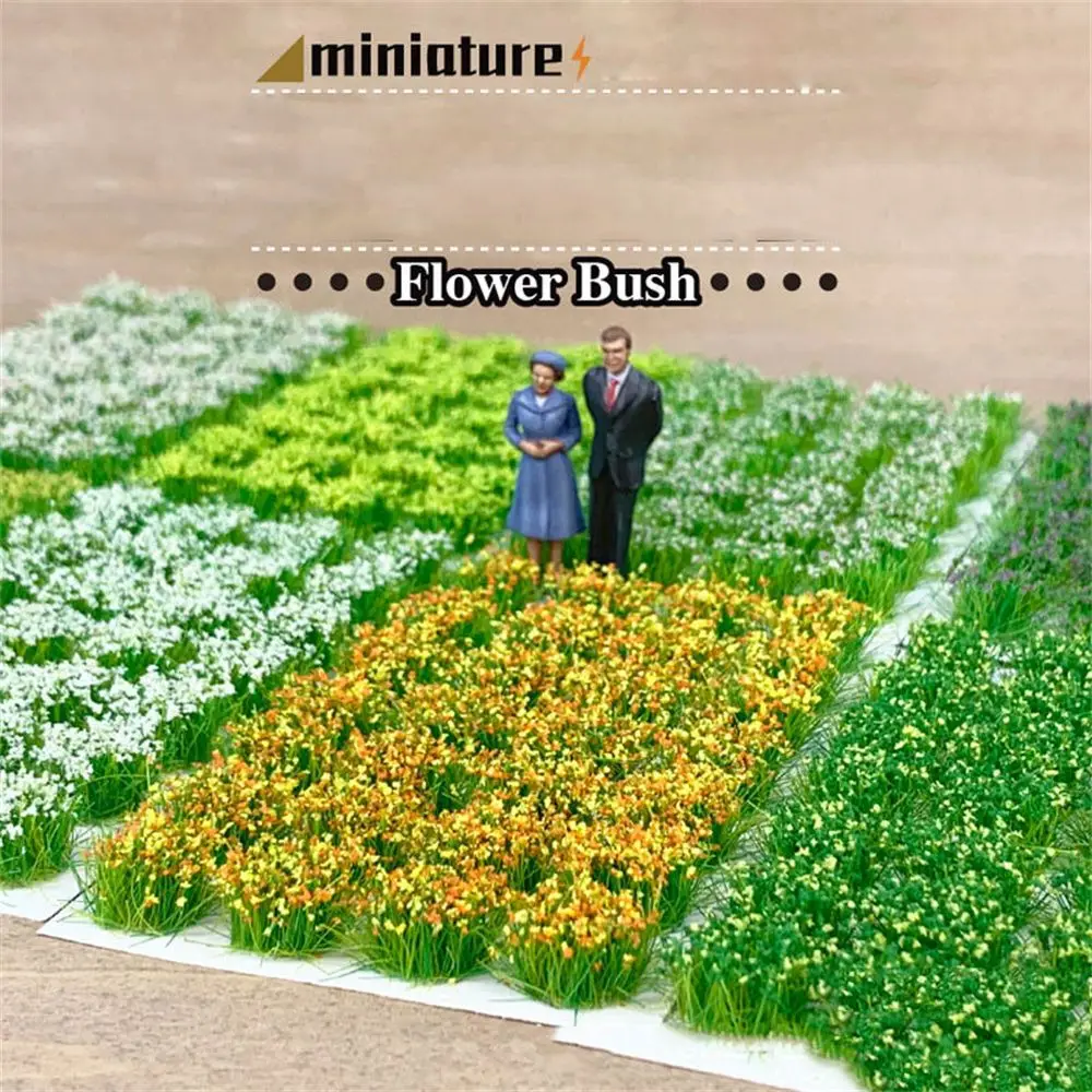 

28pcs Flower Cluster Model Scene Terrain Production Simulation Wild Flower DIY Miniature Garden Decor Scenery Model Landscape