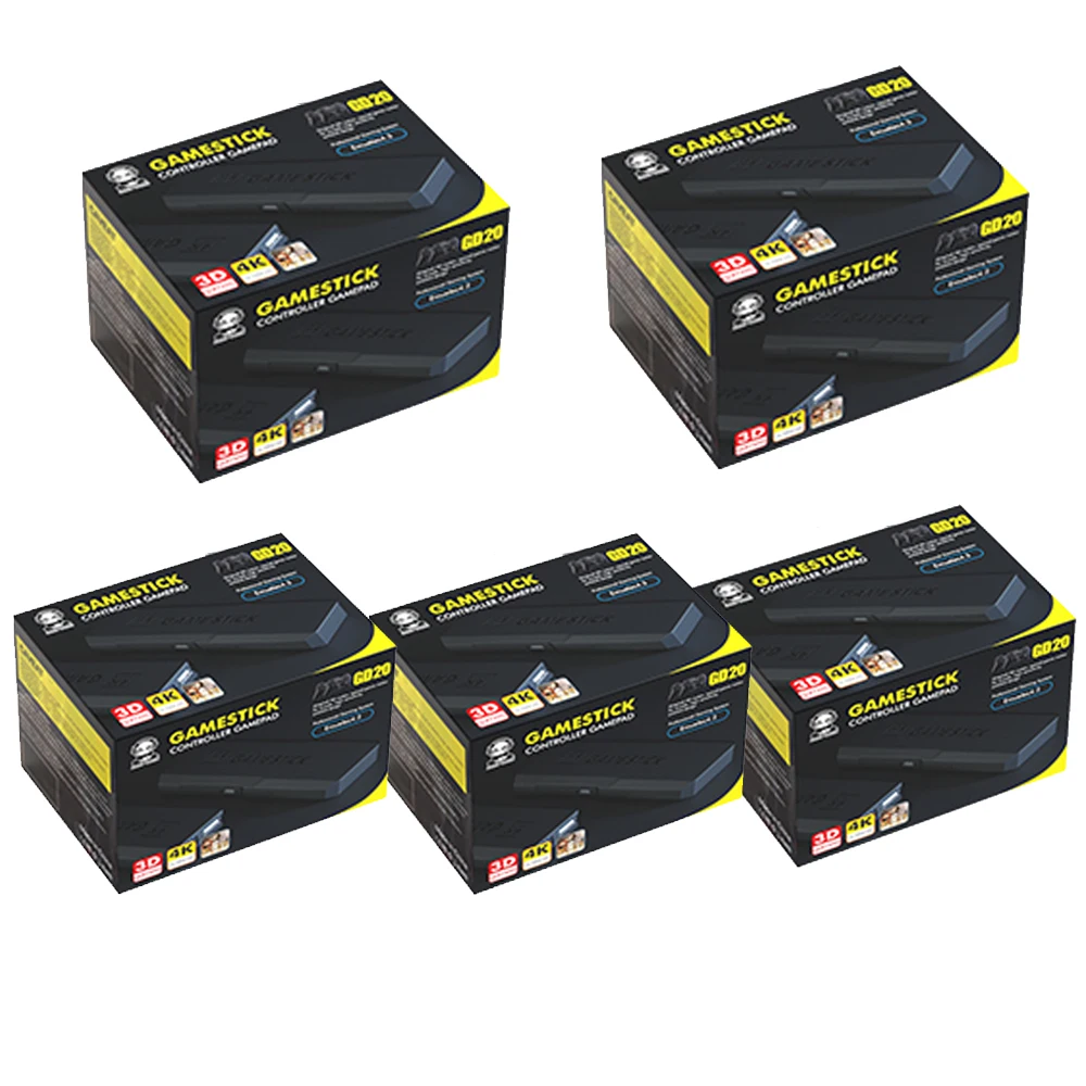 

5PCS 10PCS Ampown GD20 4K Game Stick Video Game Console 2.4G Wireless Controller CPU Aigame 905M Emuelec4.3 Retro 40K+ Games