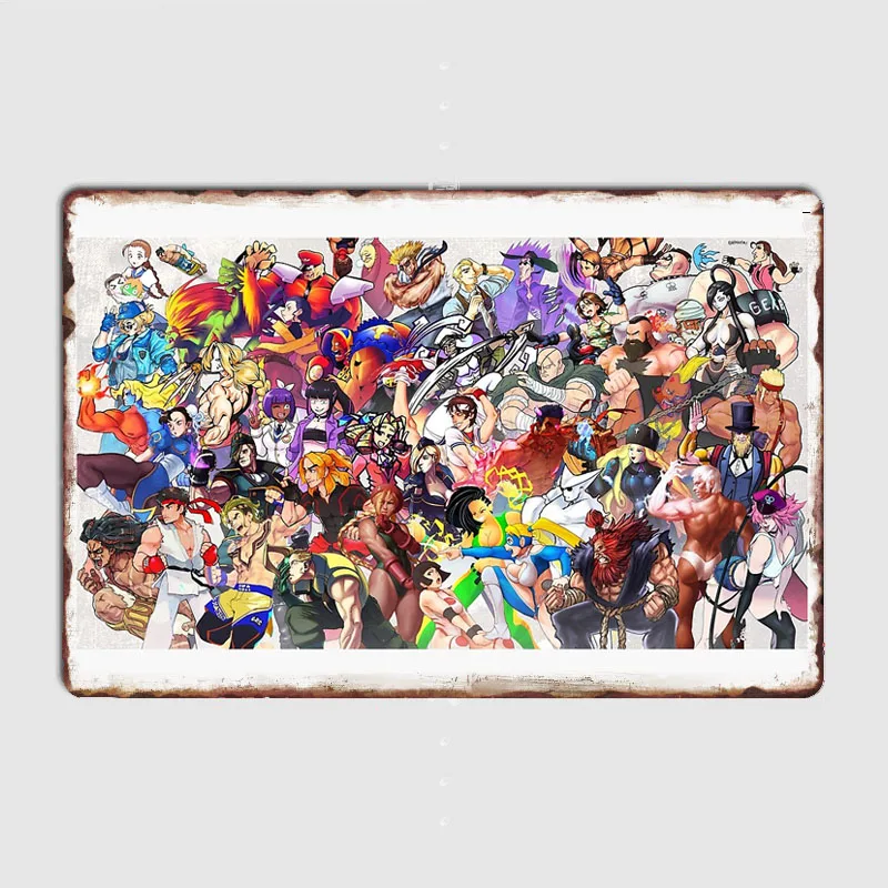 Постеры в стиле ретро Легенда истребителя металлический жестяной Настенный