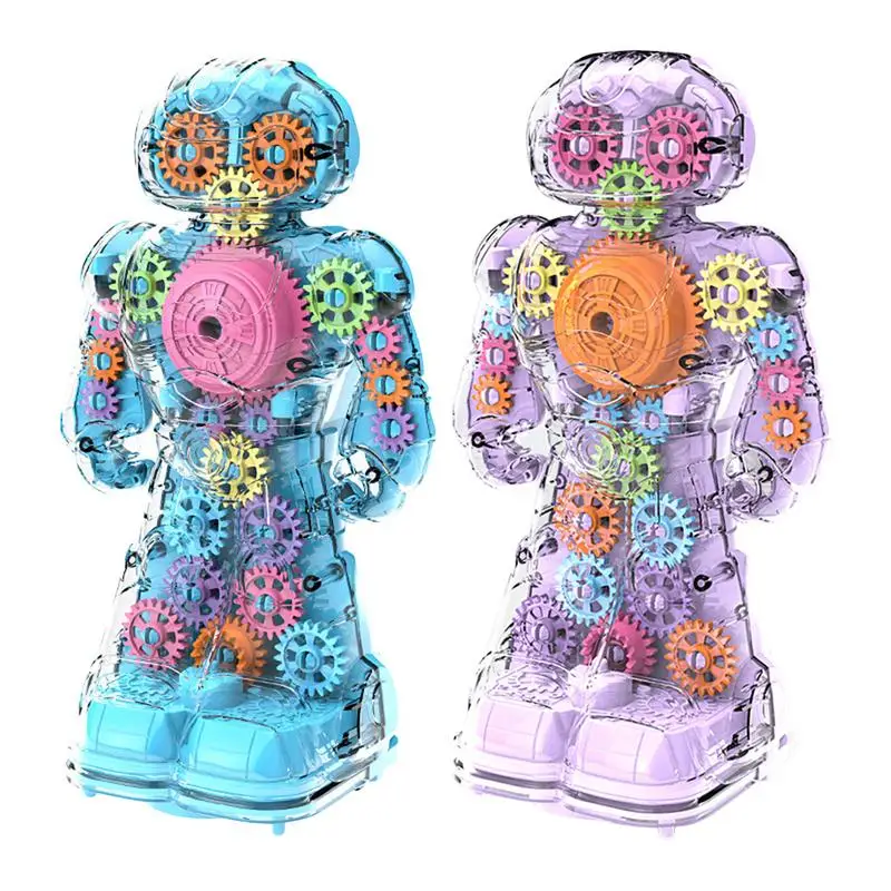 

Robot Toys For Kids Dancing Desk Robot Music Toys For Kids Smart Robot For Adults Transparent Gear Design Fun And Educational