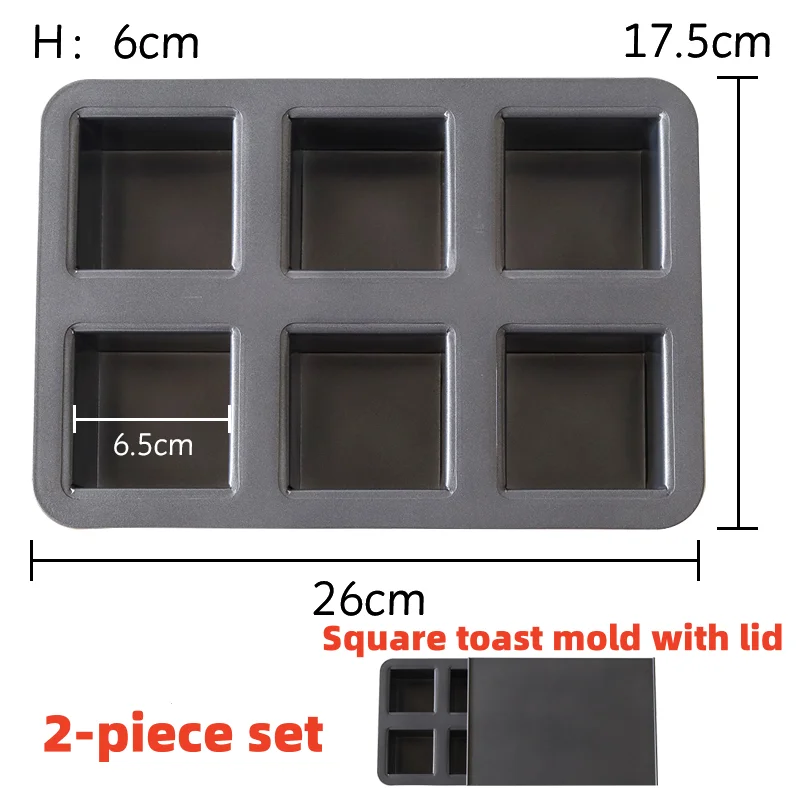 

Форма для тостов из углеродистой стали 6 шт.