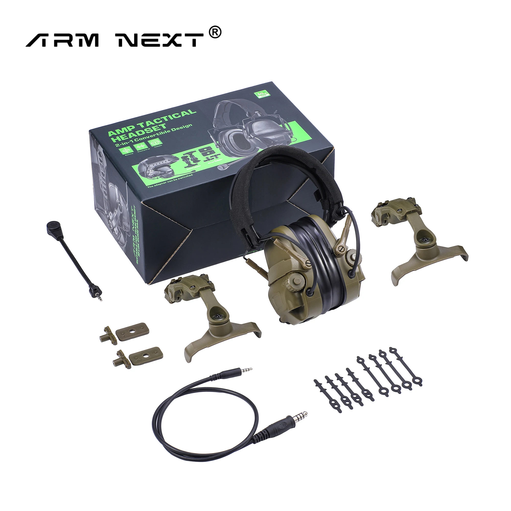 Наушники с шумоподавлением AMP Sound Pickup, защищающие слух, специализированные наушники для стрелкового спорта и охоты на открытом воздухе. (art.: 3920dccbd18bc) - 3920dccbd18bc