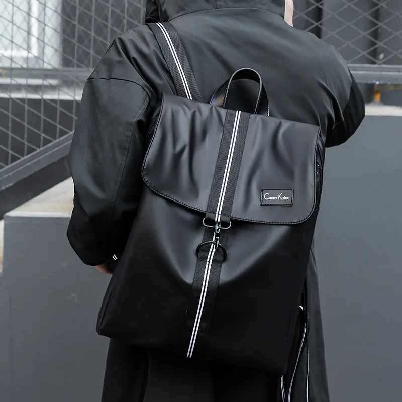 

Trendy Men's Backpack Simple Casual Student Schoolbag Women's Large Capacity Travel Backpack