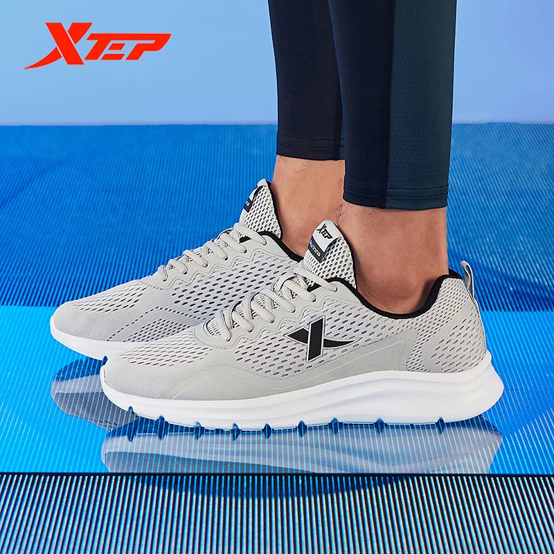 Xtep Men Running Shoe Men Lightweight Mesh Shock Absorption Sports Running Shoes Men's Casual Leisure Sneakers 880119115056