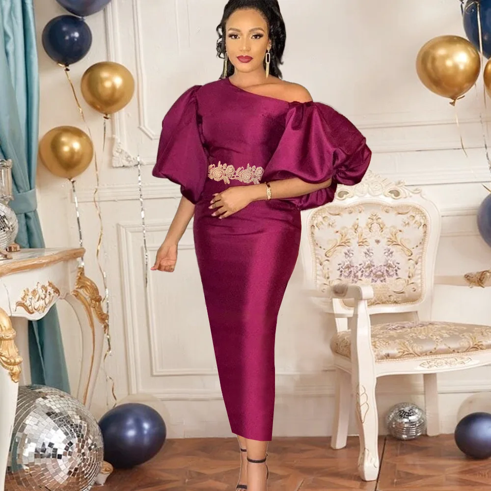 

2022 Spring Autumn African Women Short Sleeve Plus Size Long Dress African Dresses for Women African Clothes S-4XL