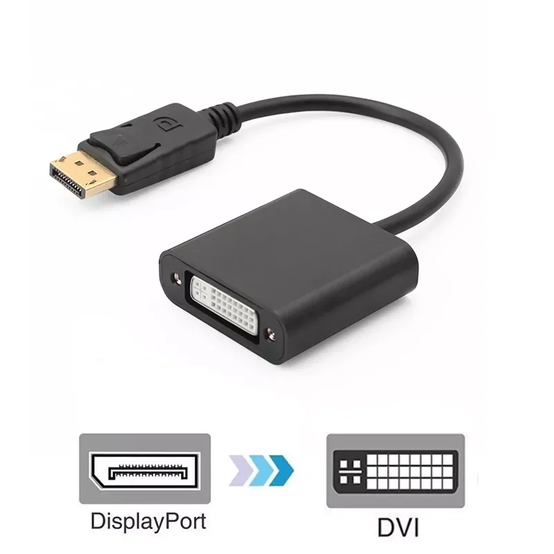 DP-порт дисплея на VGA DVI HDMI-совместимый преобразователь видеокабель порт D-Sub