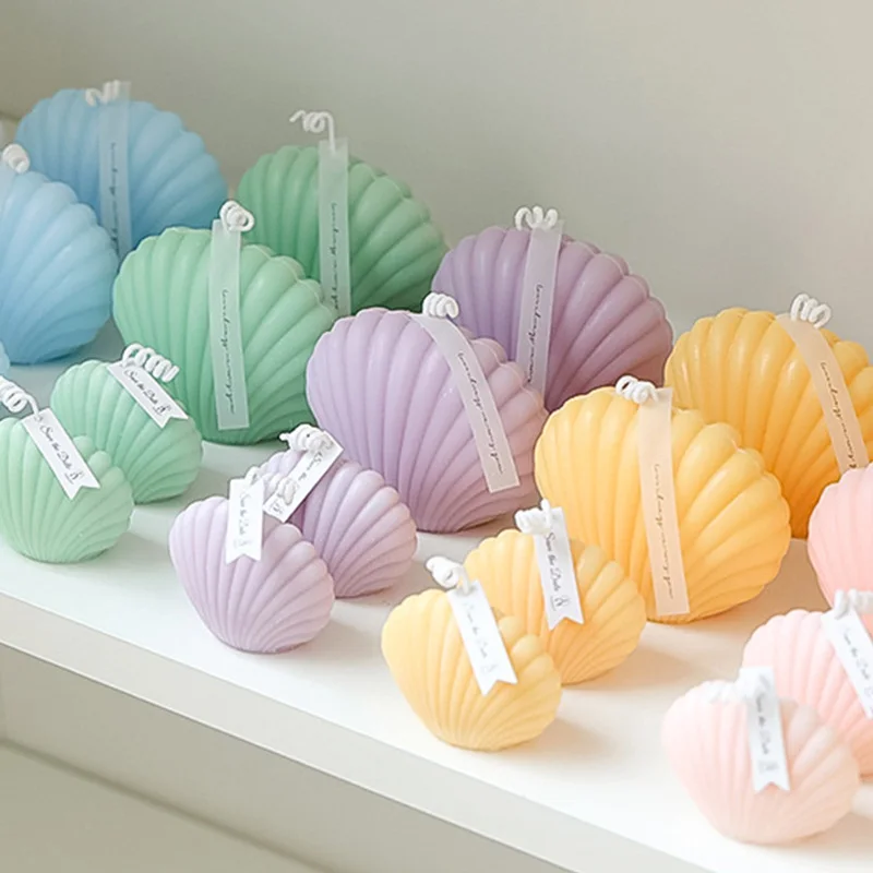 

Ins Handmade Cute Small Shell Candle Scented Candle Aromatherapy Soy Wax Candle Wedding Birthday Candles Party Home Decoration