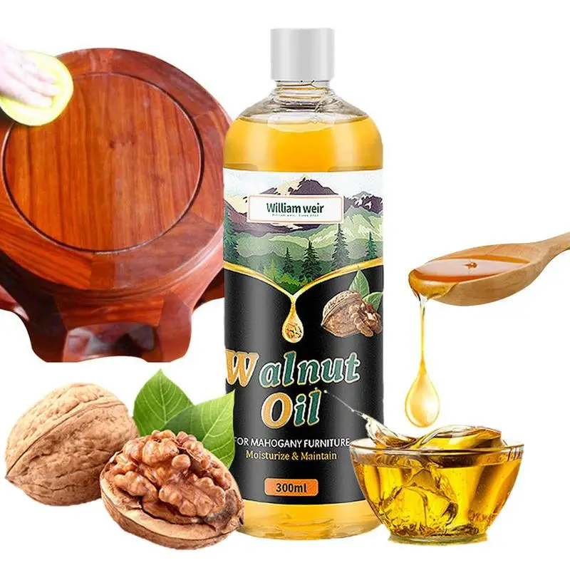 

Natural Walnut Oil Furniture Polish Deep Nourishing Floor Care Wax Increase Gloss Chairs Cabinet Care Prevent Cracking Liquid