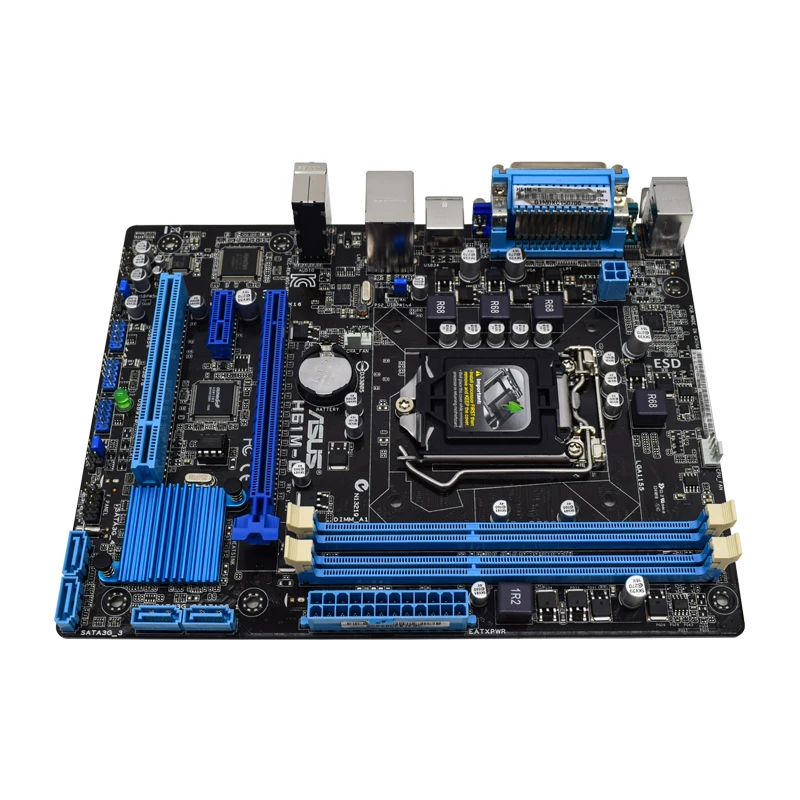 Материнская плата LGA 1155 комплект материнской платы ASUS H61M-C с intel Core I3 2100 и DDR3 DIMM 8G Intel