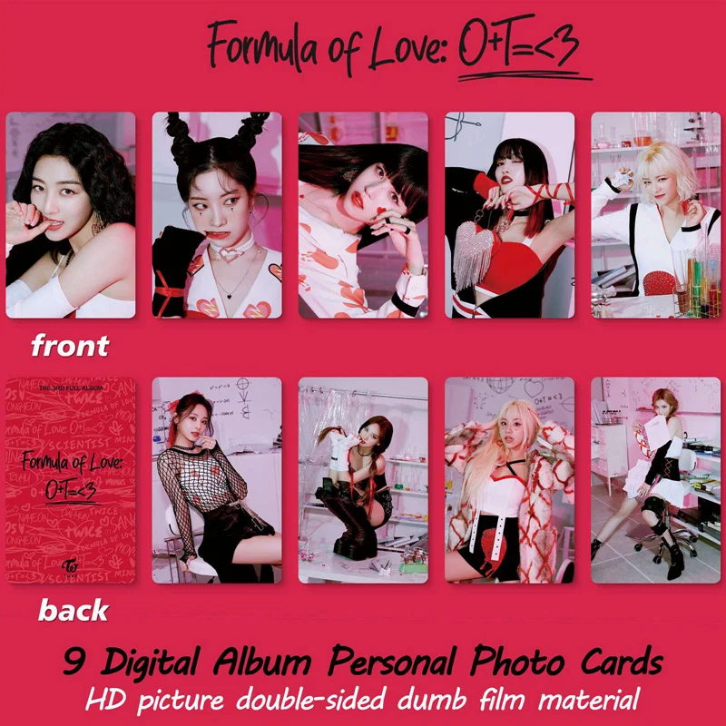 9 шт./компл. Kpop двойная Формула любви Ablum фотографии самостоятельной фотосъемки Lomo