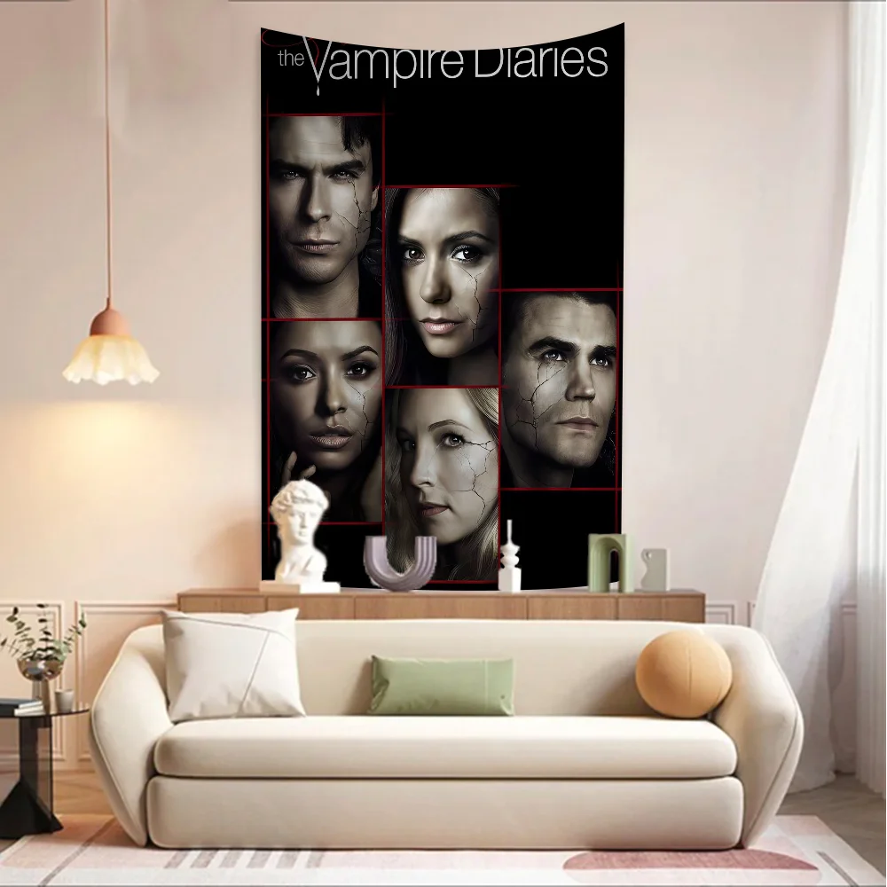 The Vampire Diaries Movie Hippie Wall Hanging Tapestries Art Science Fiction Room Home Decor Kawaii