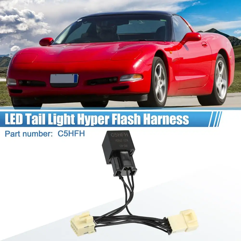 

Car LED Hyper Flash Harness C5HFH 7 Pins Replacement Wire Parts Compatible For Corvette Envy C5 1997- 2004