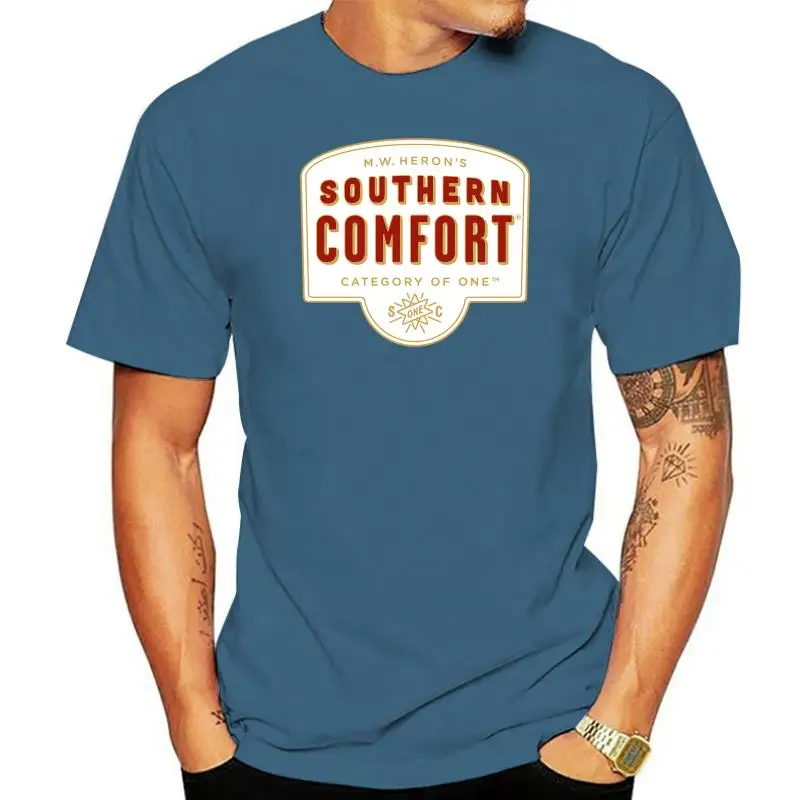 

Men t shirt Southern Comfort Whiskey Logo White for Top t-shirt novelty tshirt women