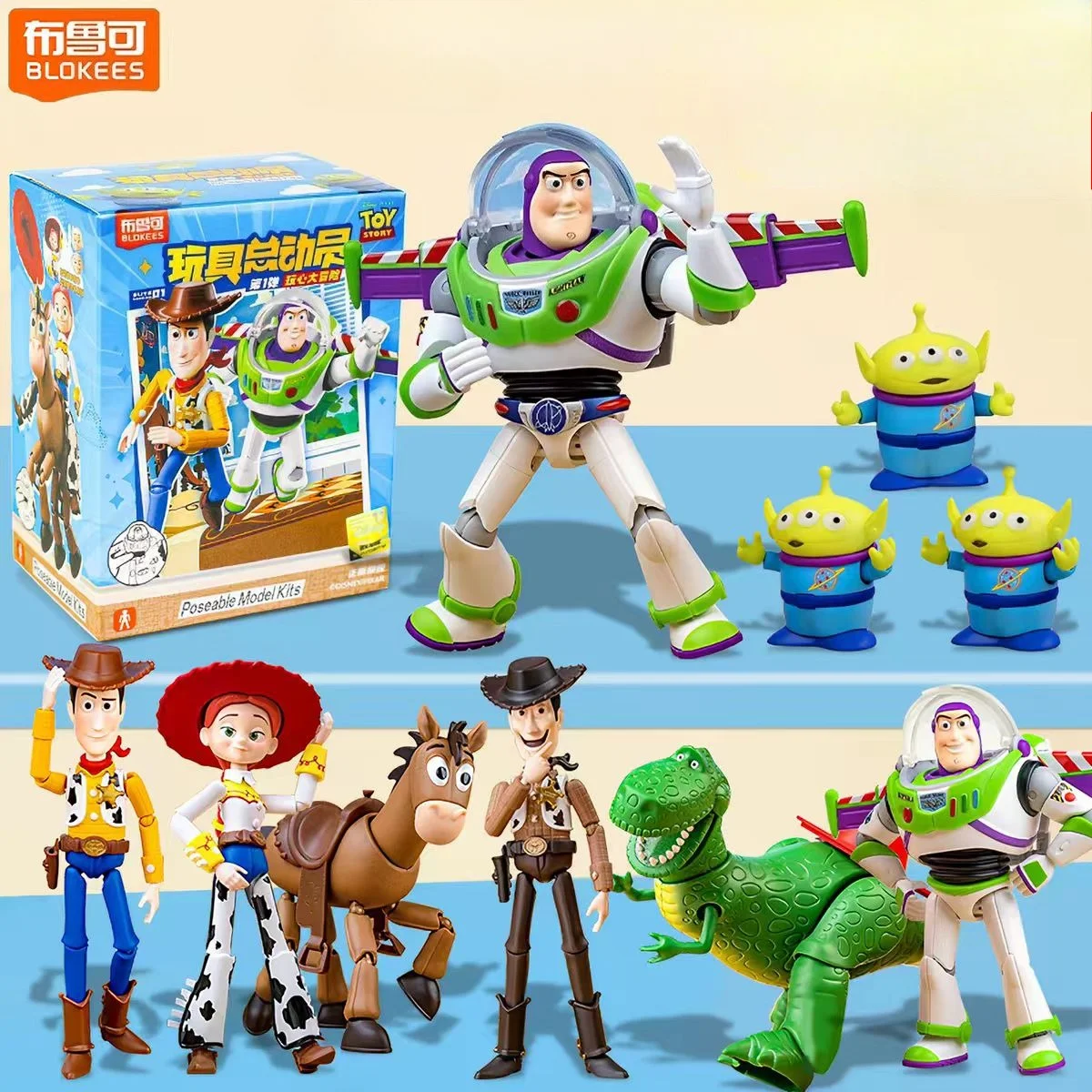 Конструктор Blokees: Коллекционная фигурка из серии Toy Story Elite Edition, Волна 1 – Вуди, Базз Лайтер, Джесси (art.: 3920db82fac22) - 3920db82fac22