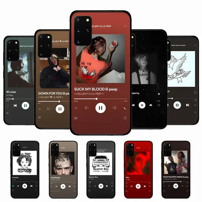 

Lil Peep Hellboy Love album Phone Case for Samsung S10 21 20 9 8 plus lite S20 UlTRA 7edge
