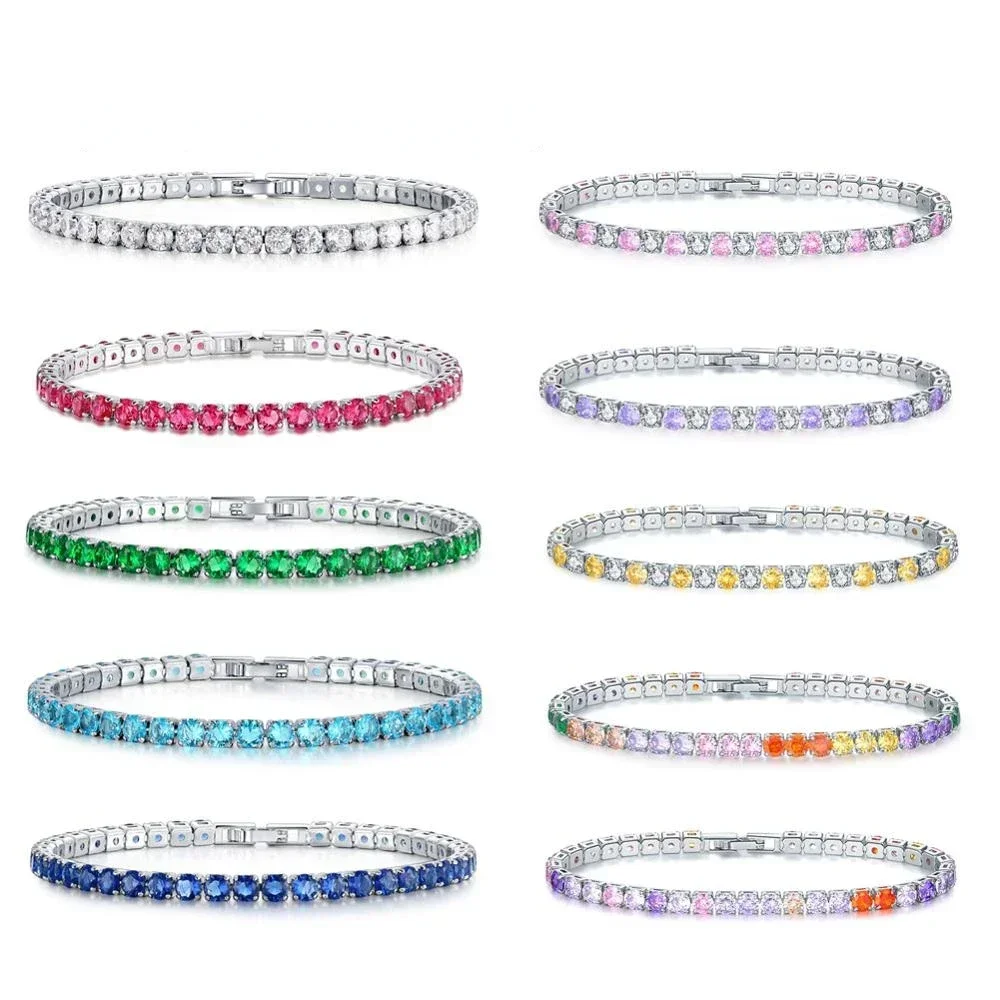 Новинка 2024 разноцветные бриллиантовые роскошные свадебные браслеты для женщин