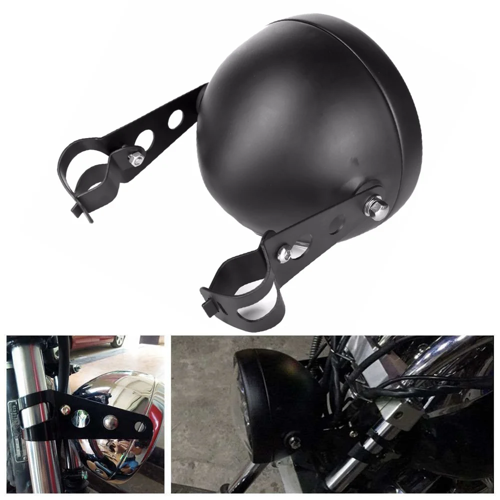 Мотоциклетная черная круглая светодиодная фара 5 75 дюйма 1 шт. лампа