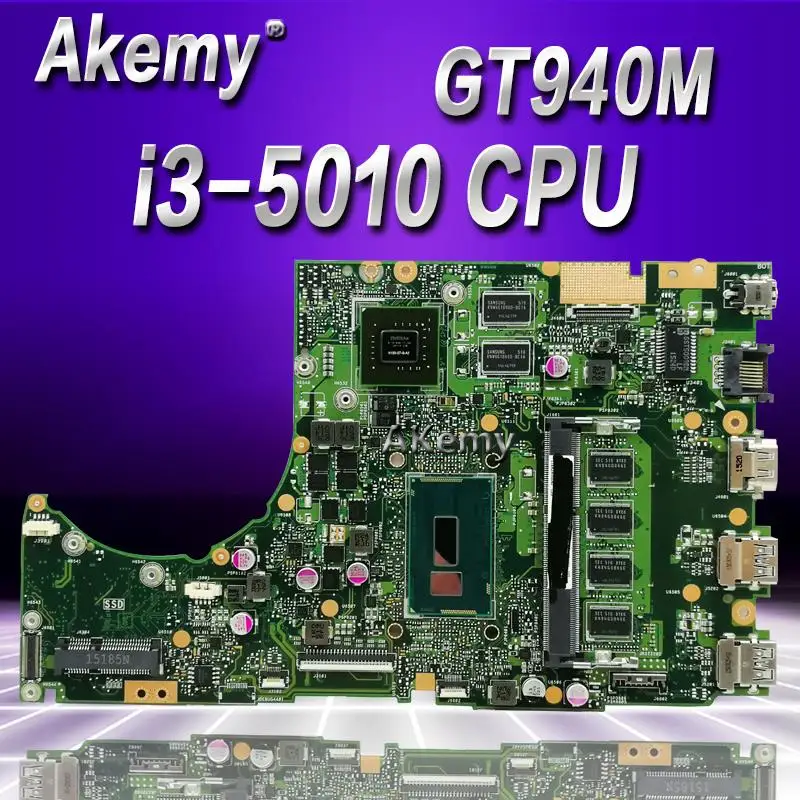 

Akemy K401LB W GT940M 2G I3-5010CPU / DDR3L 4GB RAM Motherboard For ASUS K401L K401LB K401 Laptop Mainboard Mainboard Test OK