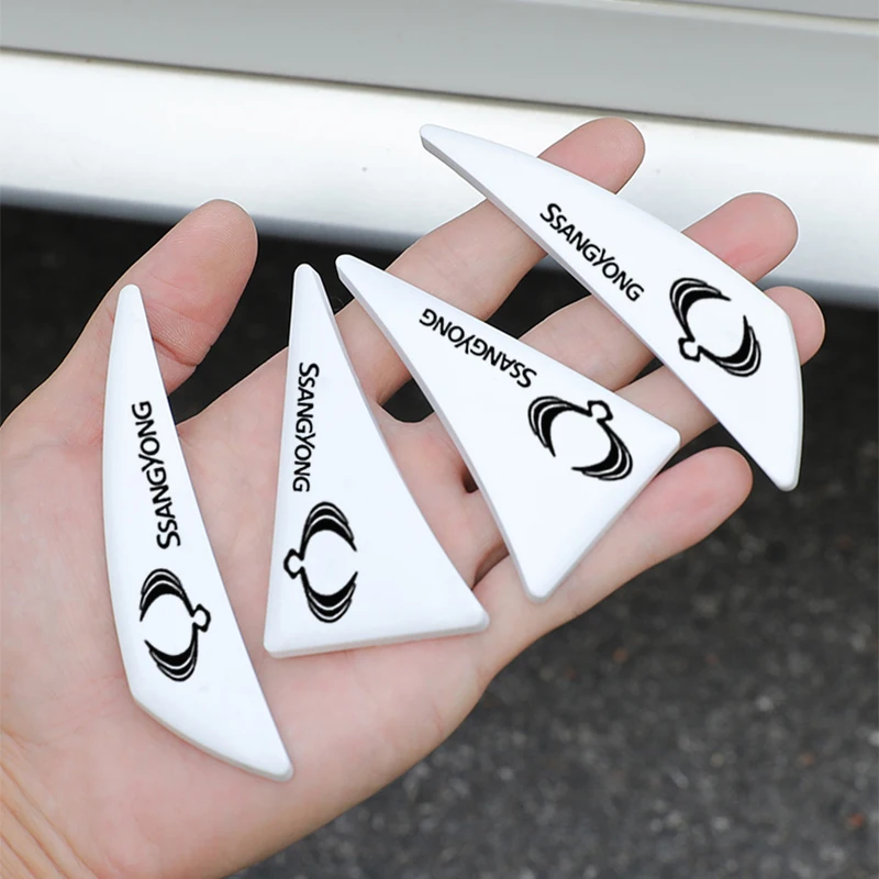 

2/4Pcs Silicone Car Door Corner Cover Anti-collision Stickers For SsangYong Kyron Rexton G4 2 Tivolan Actyon Korando Musso Goods