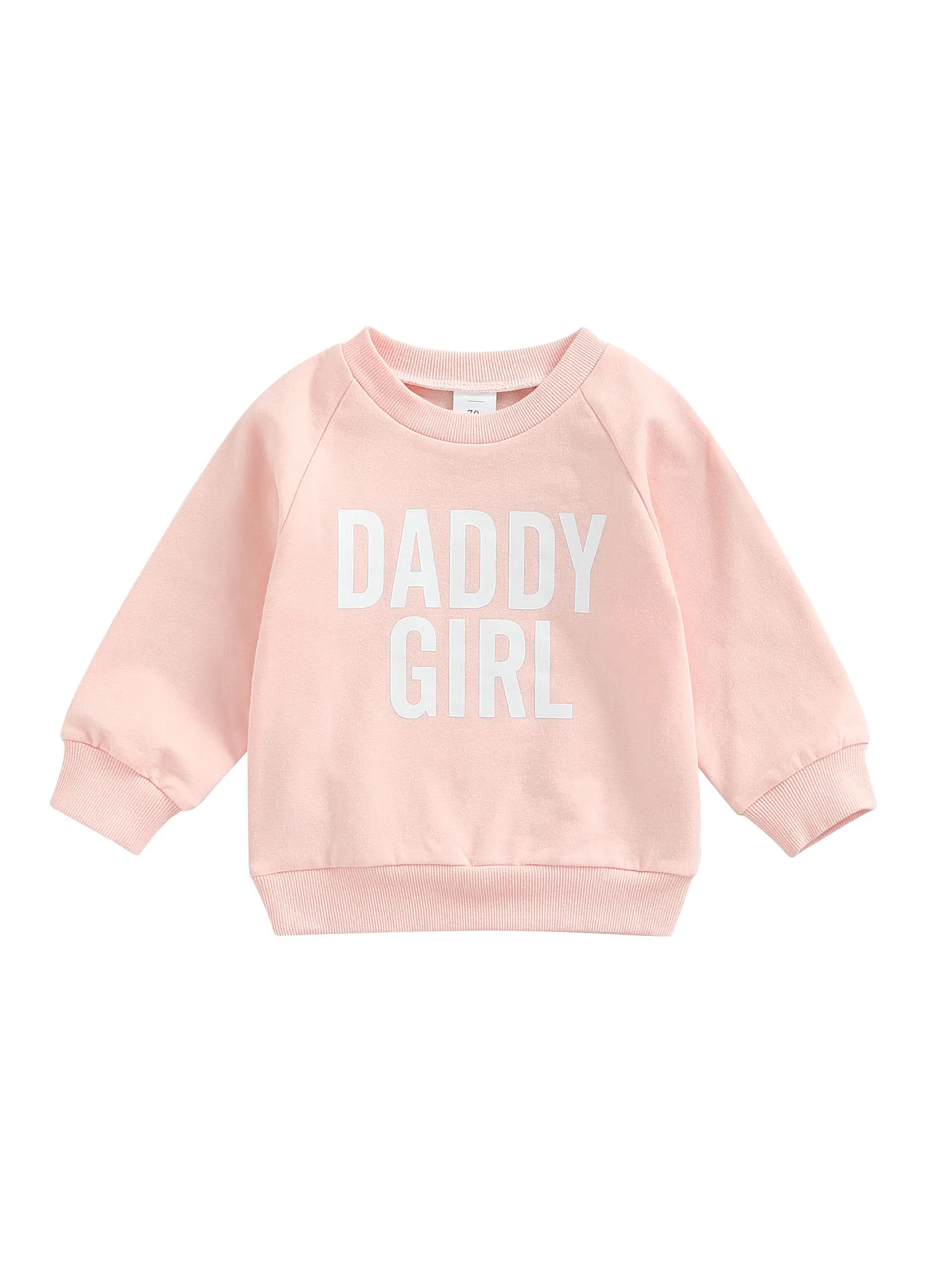 

Infant Baby Girl Long Sleeve Crewneck Sweatshirt Cute Letter Print Pullover Sweater Shirt Top Fall Winter Clothes