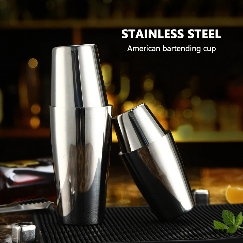 750ml American Style Boston Shaker Cocktail Shakers Stainless Steel Shaker Cup Bos Mixing Cup Drink Bartender Bar Tool