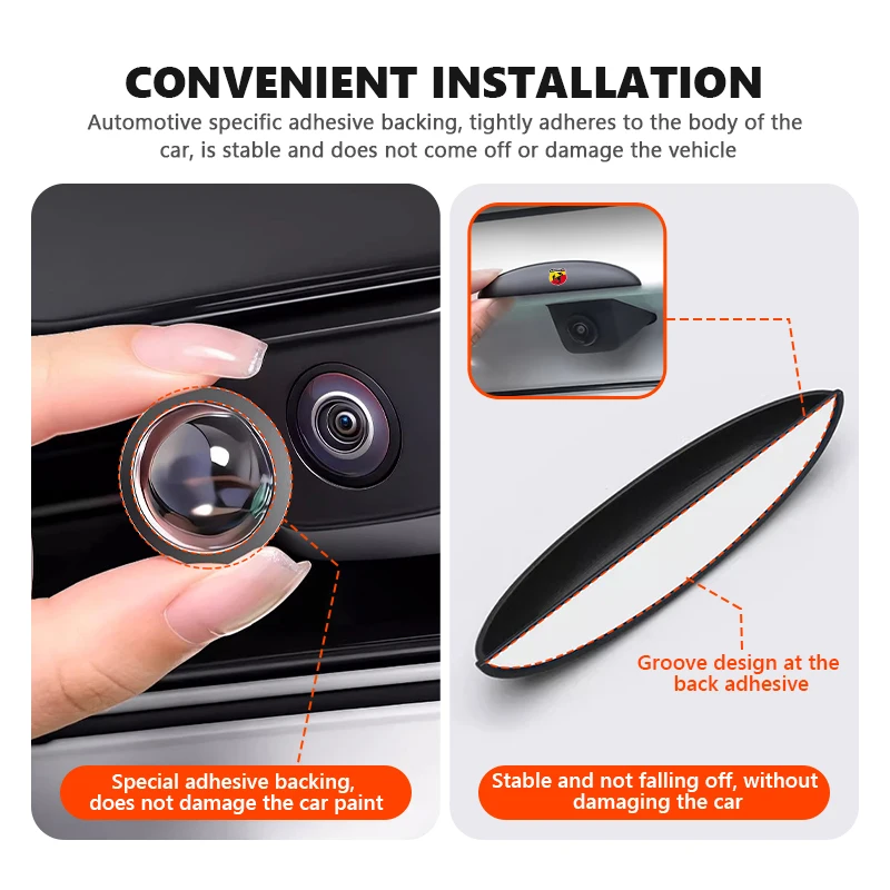 Фото Крышка задней камеры автомобиля, непромокаемый чехол, водонепроницаемый защитный экран для Abarth FIAT 500 Tipo FR Panda Argo Freemont Bravo Punto №3