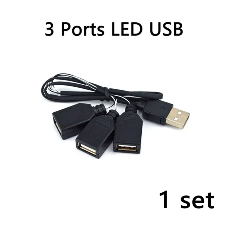 Высококачественные Аксессуары для освещения черный порт USB от одного до семи