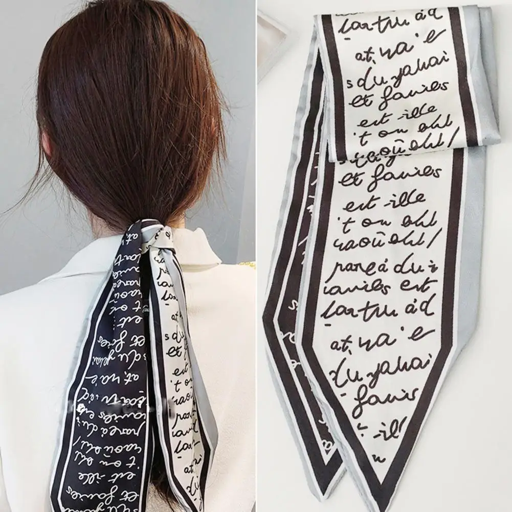 

Women Headband Bohemian Style Hair Accessories Women's Headband Bag Streamer Long Scarf Ribbon For Elegant Hair Fixation