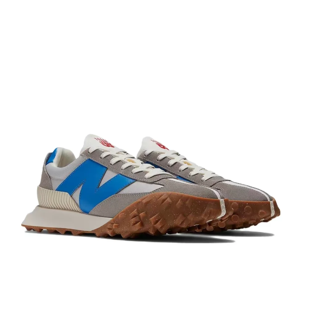 Фото Кроссовки New Balance XC-72 унисекс, низкие, для бега – серые/синие, ткань/кожа, прочная резиновая подошва и удобные UXC72VD №3