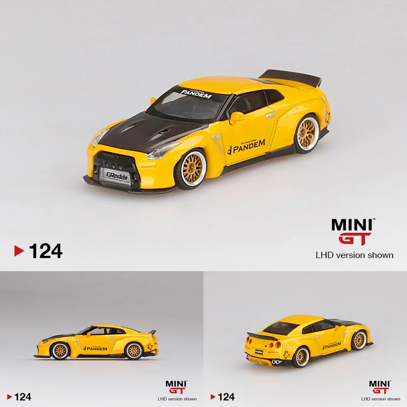 

Мини GT ракета кролик Pandem чехол из углеродного волокна 1:64 Nissan R35 GT-R уточный хвост модель автомобиля из сплава