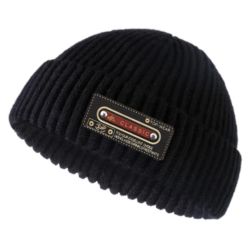 Winter Warm Beanies Casual Short Thread Hip Hop Hat Adult Men Female Wool Knitted Skull Cap Elastic Unisex 4 Winter Warm Beanies Casual Short Thread Hip Hop Hat Adult Men Female Wool Knitted Skull Cap Elastic Unisex 4