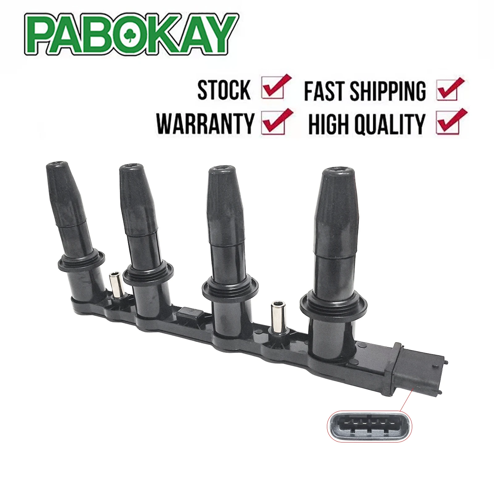 

IGNITION COIL PACK FOR VAUXHALL ZAFIRA B 1.6 ASTRA H CASSETTE TYPE 10458316 95517924 71739725 7173725 71744369 1104082 1208021