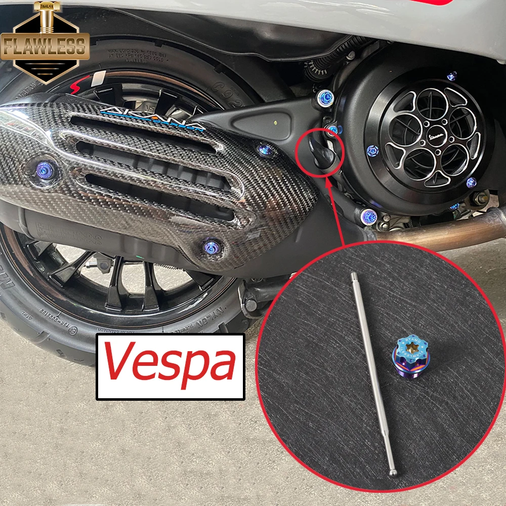 Импульсные титановые болты rjlessti Gr5 инъекционные M18 для двигателя Vespa Sprint 150 Primavera S