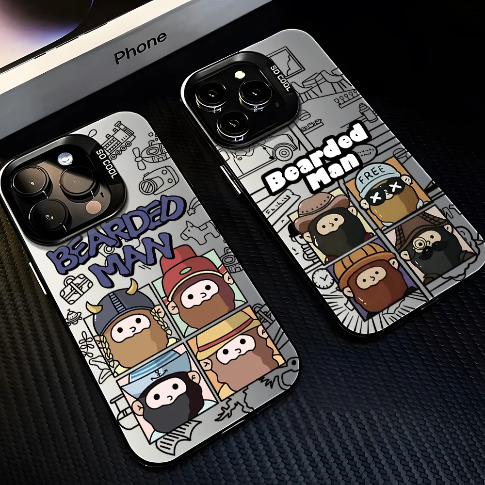 Чехол для телефона COOl Personality Bearded man Huawei Honor 200 90 X6b X7a X9a X5 X8a X9b X7b 70 nova 11 10 4G 5G матовая