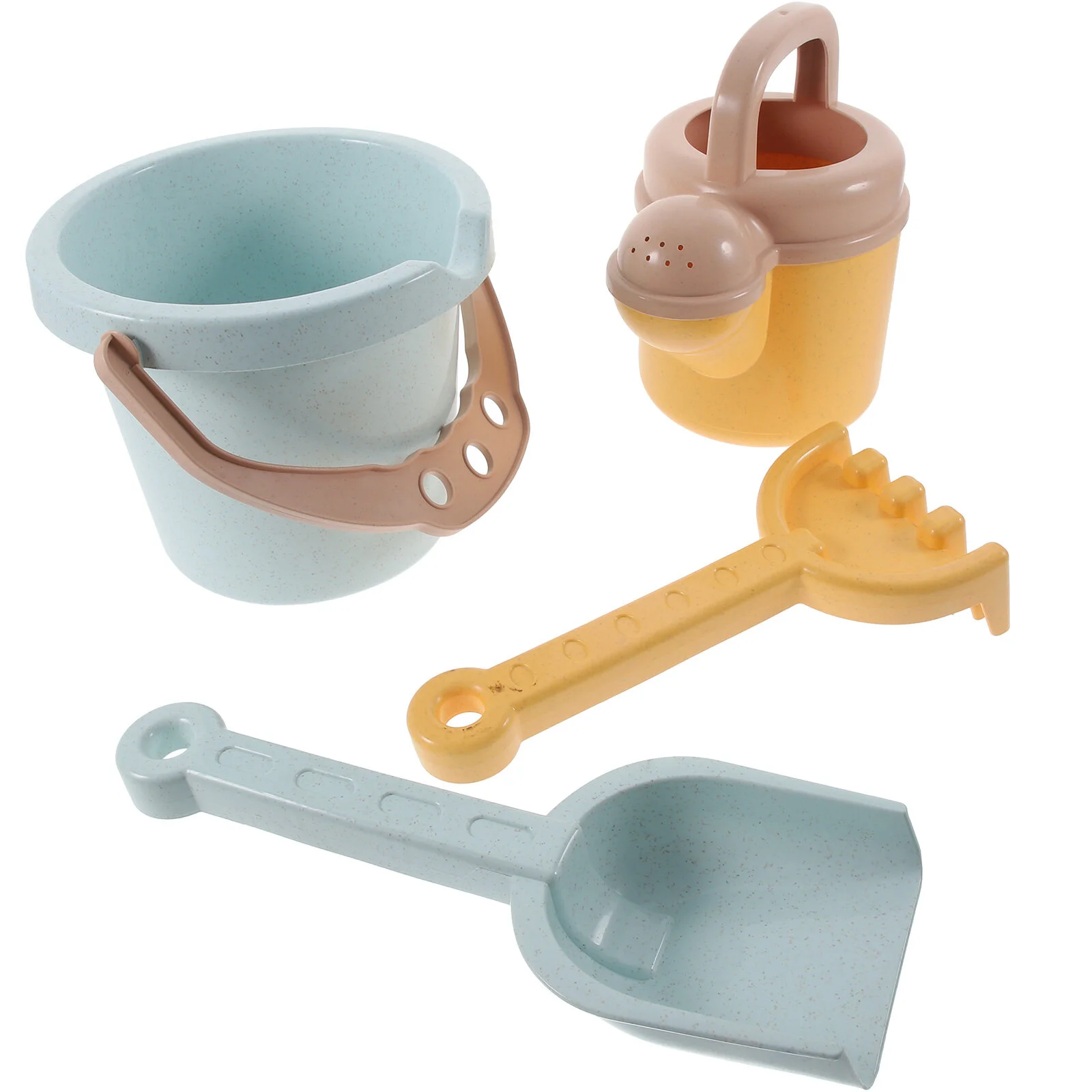 

Beach Sand Shovels Water Bucket Bath Toy Take Rake Scoop Watering Cans Toys Travel