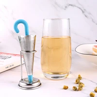 6 styles portable silicone tea infuser umbrella whale ball leaf tea filter stainless steel herbal spice tea maker teaware