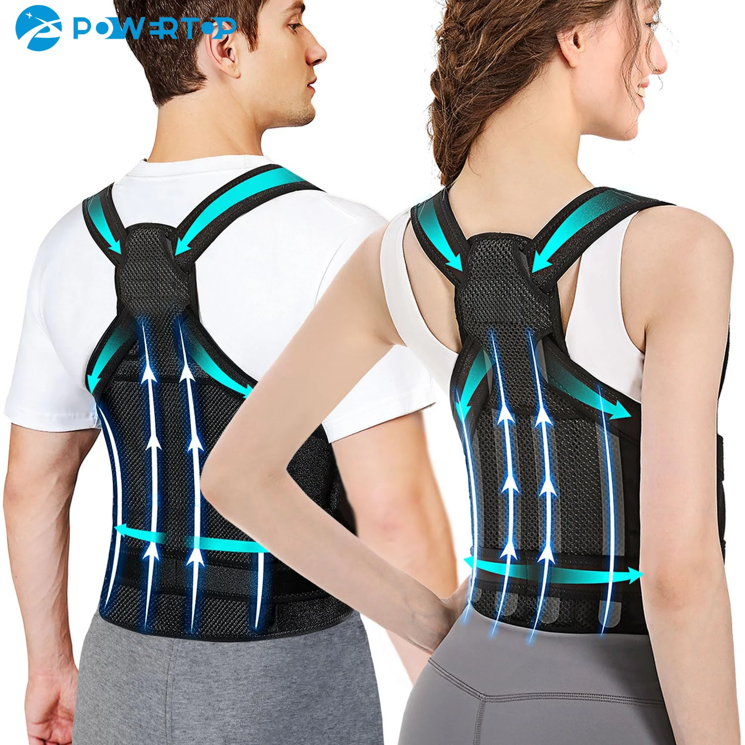 

Back Brace Straightener Posture Corrector for Scoliosis Hunchback Correction Back Pain Spine Corrector Support Posture Trainer