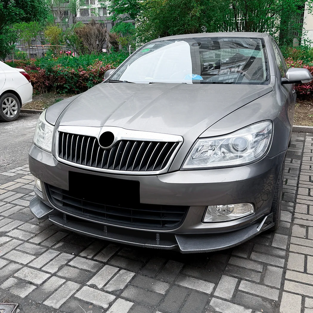 Фото Для Skoda Octavia MK2.5 2008-2014: Передний сплиттер-диффузор, спойлер, обвес из АБС-пластика, аксессуары для тюнинга кузова №3