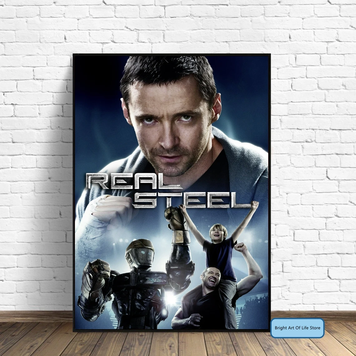 

Real Steel (2011) Movie Poster Star Actor Art Cover Canvas Print Decorative Painting (No Frame)
