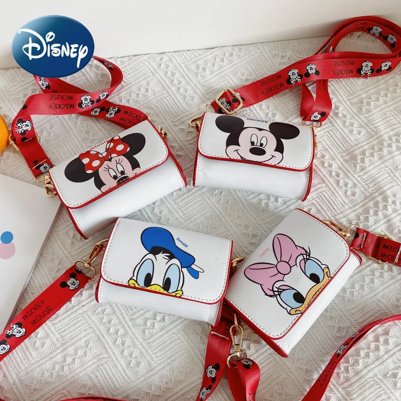 Disney Children's  Shoulderbag Girls Handbag New Mini Wallet Cartoon Mickey Baby Coin Purse Girl Donald Duck Crossbody Bag