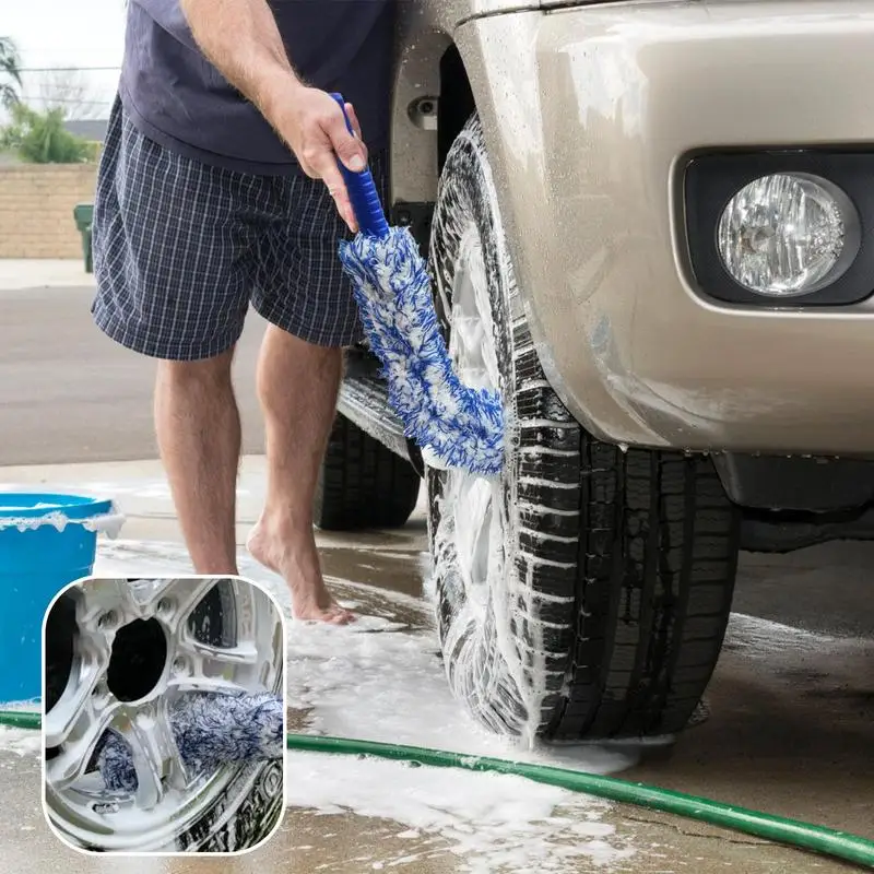 

Щетка для чистки обода автомобиля, инструмент из микрофибры для удаления пыли в мотоцикле и с короткой ручкой