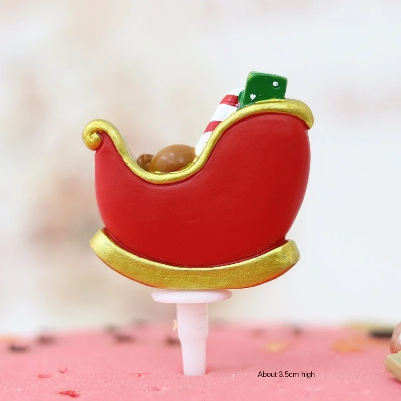 Рождественское украшение мини-поезд для дома подарок Санта-Клауса стола