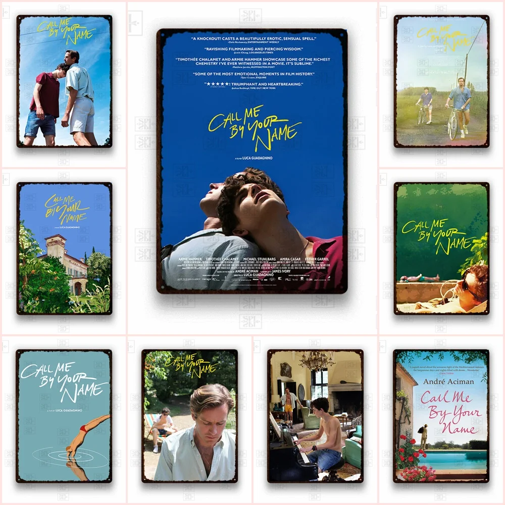 

Pop Love Story Movies Metal Plates Call Me By Your Name Metal Print Posters Pub Bar Sign Man Cave Decor Metal Tin Sign Plaques