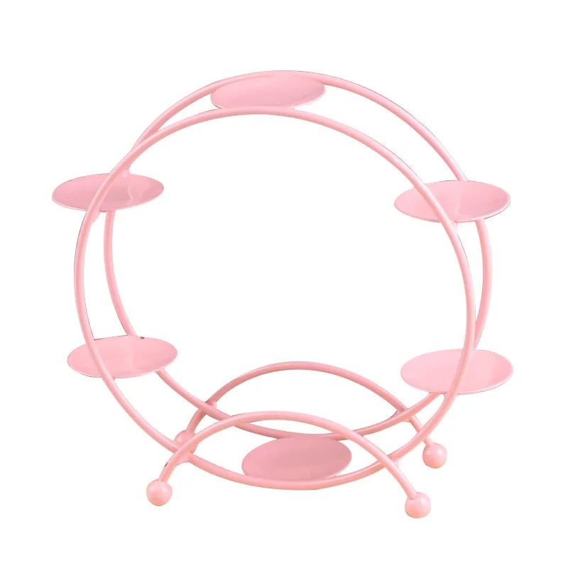 Blind Box Ornaments Rack Ferris Wheel Table Ornaments Pink White Window Hand-held Display Rack Props Decoration Storage Rack