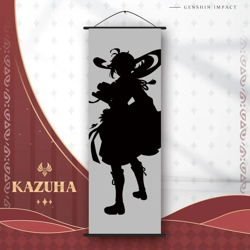 Игровой постер Genshin Impact персонаж Странник полиэстер