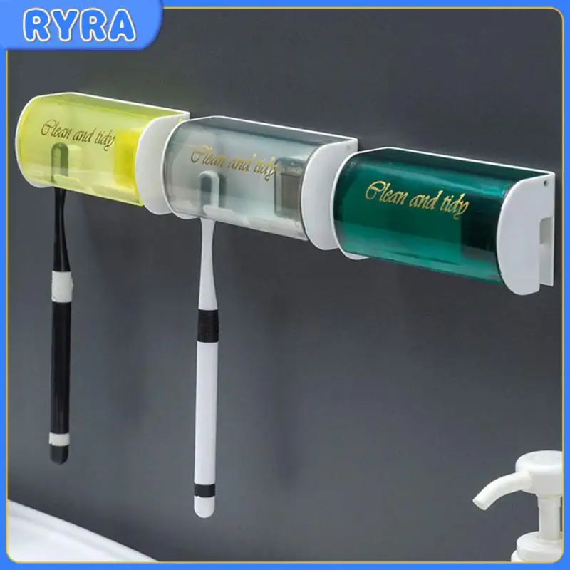 

Dustproof Wall Mounted Bracket Clean The Toothbrush Fashion Toothbrush Hook Strong Load-bearing Capacity Toothbrush Holder